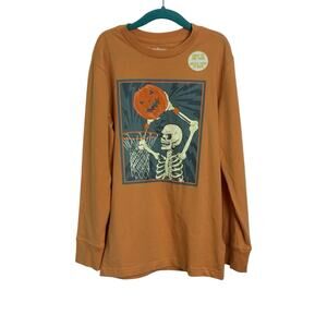 NWT Tommy Bahaman Glow in the Dark Halloween Long Sleeve Top Kids Medium